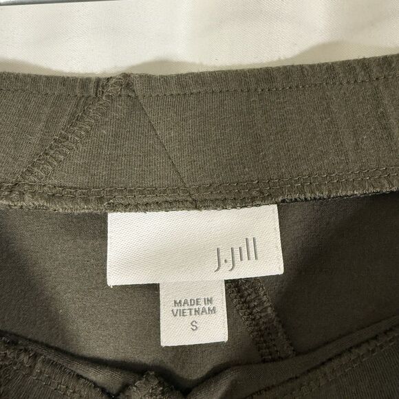 J Jill Midi Skirt Women's Small Green Pull On Elastic Waist Pocketless Modal Bl - Picture 5 of 10